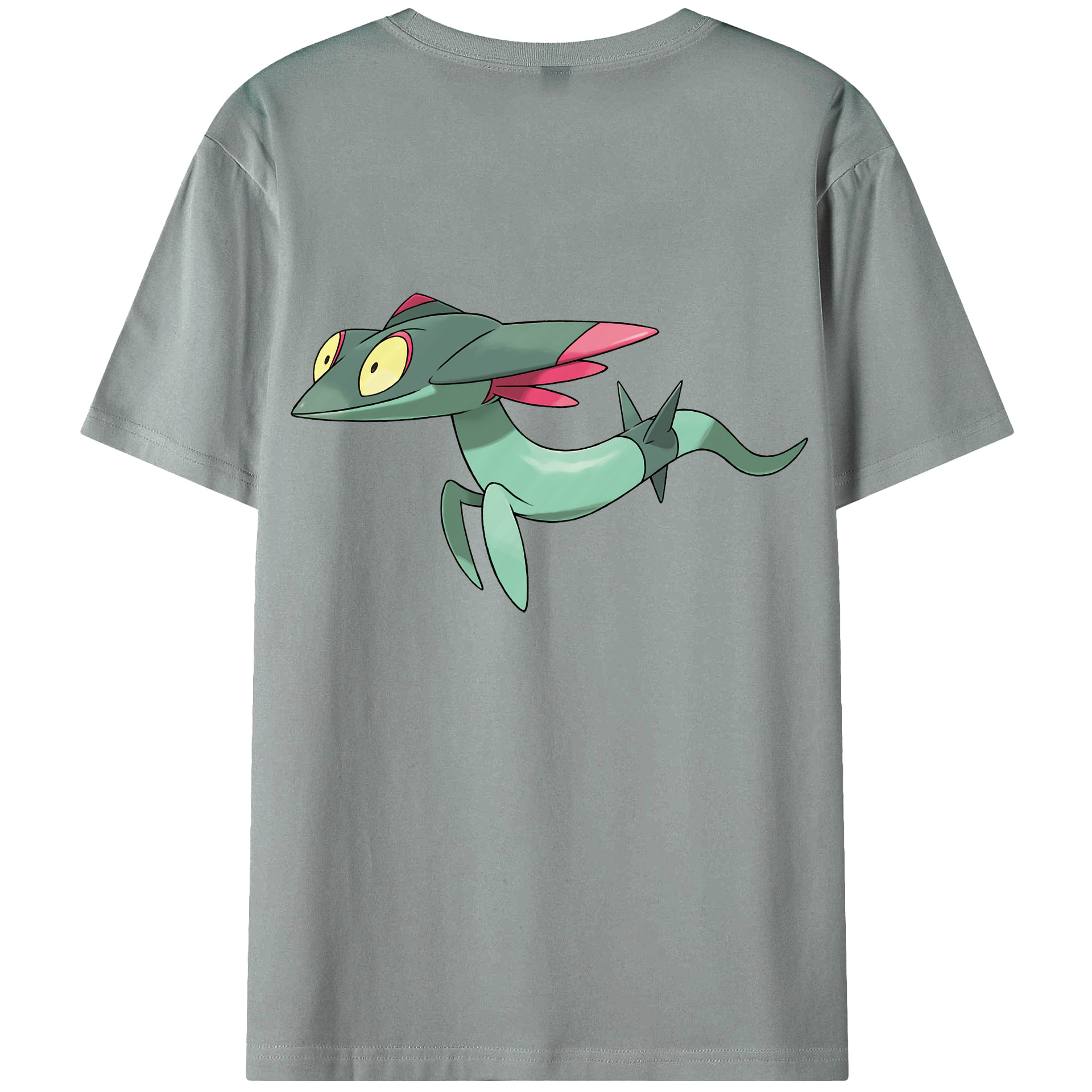 （画像用） ポケットモンスター Pokémon 綿100％ メンズ半袖Tシャツ（バックプリント） 通気性